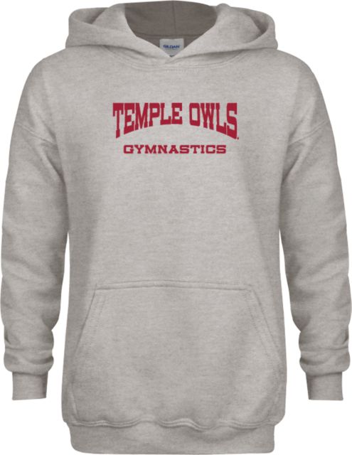 Temple Youth Fleece Hood Gymnastics - Temple University - ONLINE ONLY