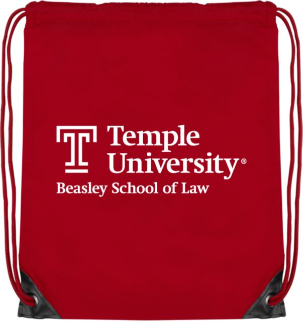 Temple Drawstring Backpack Beasley School of Law - Temple University - ONLINE ONLY
