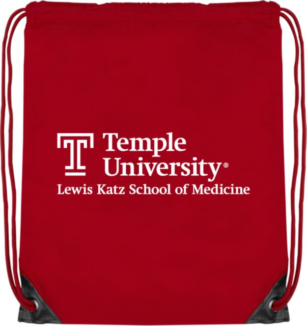 Temple Drawstring Backpack Lewis Katz School of Medicine - Temple University - ONLINE ONLY