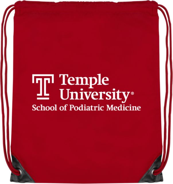 Temple Drawstring Backpack School of Podiatric Medicine - Temple University - ONLINE ONLY