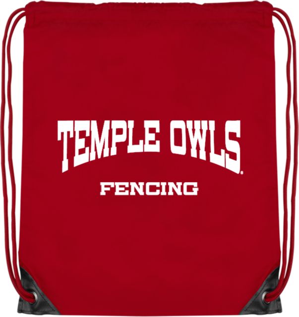 Temple Drawstring Backpack Fencing - Temple University - ONLINE ONLY