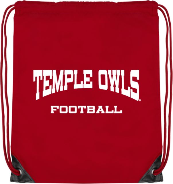Temple Drawstring Backpack Football - Temple University - ONLINE ONLY