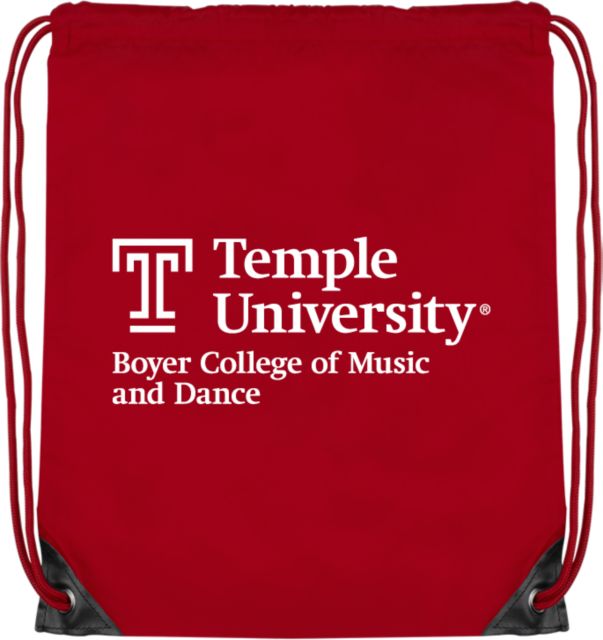 Temple Drawstring Backpack Boyer College of Music and Dance - Temple University - ONLINE ONLY