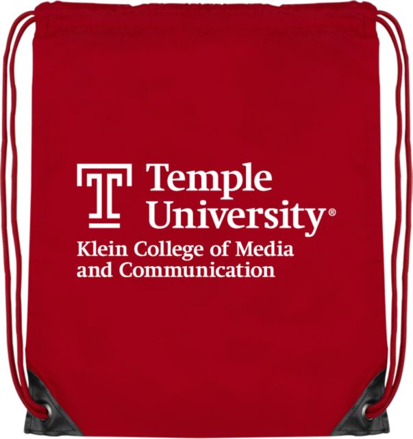 Temple Drawstring Backpack Klein College of Media and Communication - Temple University - ONLINE ONLY