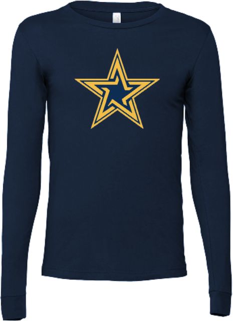 Dominican Bella + Canvas Jersey Cotton Long Sleeve T Shirt Dominican University Star - ONLINE ONLY