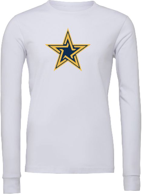 Dominican Bella + Canvas Jersey Cotton Long Sleeve T Shirt Dominican University Star - ONLINE ONLY