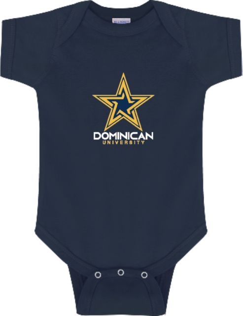 Dominican Infant Bodysuit Dominican University with Star Stacked - ONLINE ONLY