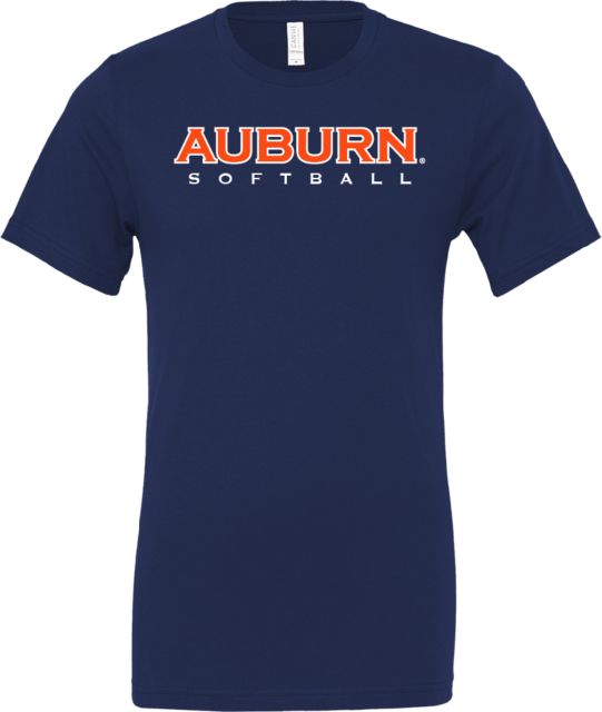 Auburn Bella + Canvas Jersey Cotton T Shirt Auburn Softball - ONLINE ONLY