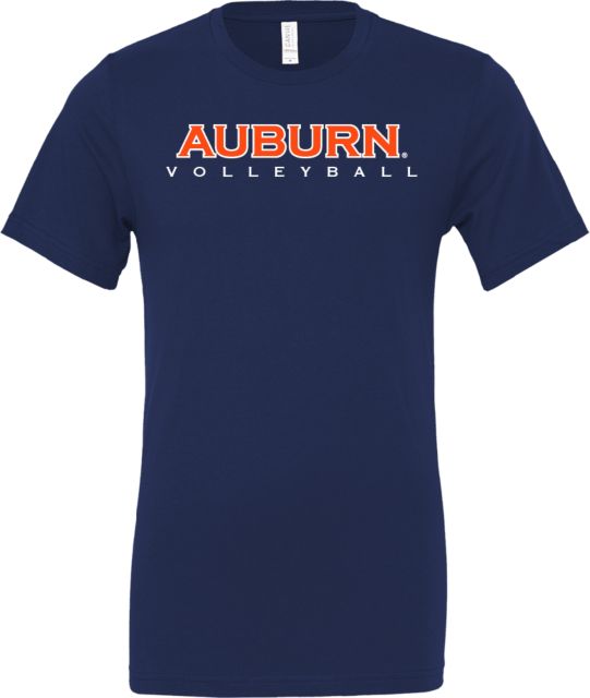 Auburn Bella + Canvas Jersey Cotton T Shirt Auburn Volleyball - ONLINE ONLY