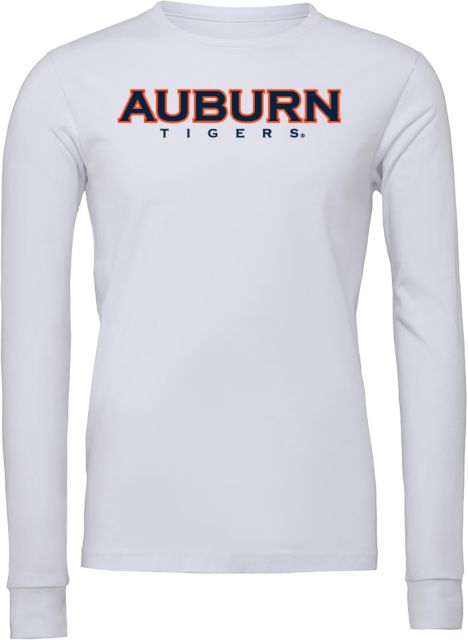 Auburn Bella + Canvas Jersey Cotton Long Sleeve T Shirt Auburn Tigers - ONLINE ONLY