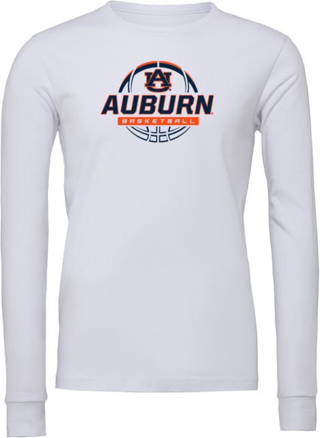 Auburn Bella + Canvas Jersey Cotton Long Sleeve T Shirt Auburn Basketball - ONLINE ONLY