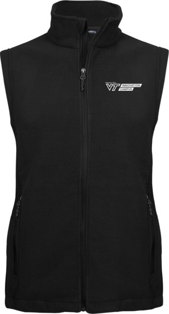 Virginia Tech Fleece Full Zip Vest Innovation Campus Horizontal R - ONLINE ONLY