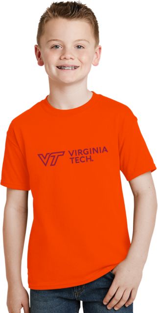Virginia Tech Youth T Shirt Primary Institutional Flat - ONLINE ONLY