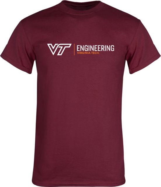 Virginia Tech T Shirt Engineering Horizontal - ONLINE ONLY