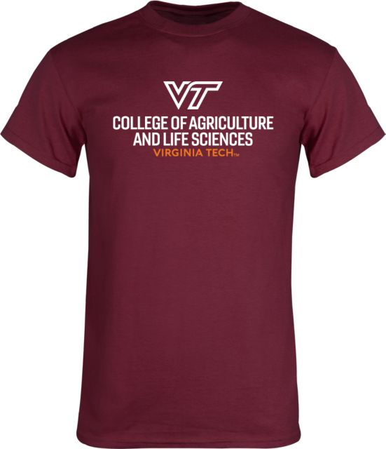 Virginia Tech T Shirt College of Agriculture and Life Sciences Vertical - ONLINE ONLY