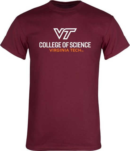 Virginia Tech T Shirt College of Science Vertical - ONLINE ONLY