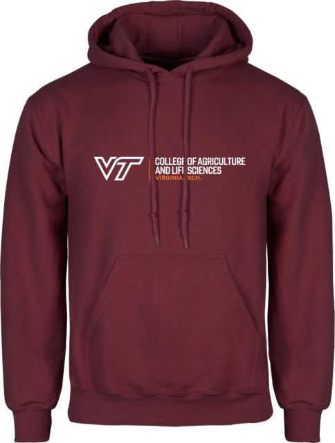 Virginia Tech Fleece Hoodie College of Agriculture and Life Sciences Horizontal - ONLINE ONLY