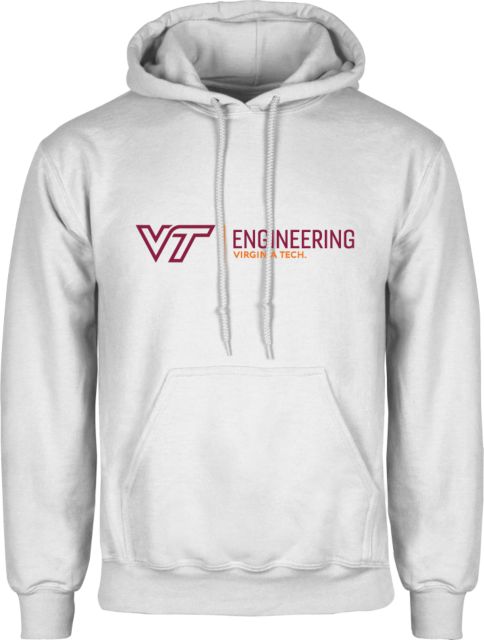 Virginia Tech Fleece Hoodie Engineering Horizontal - ONLINE ONLY