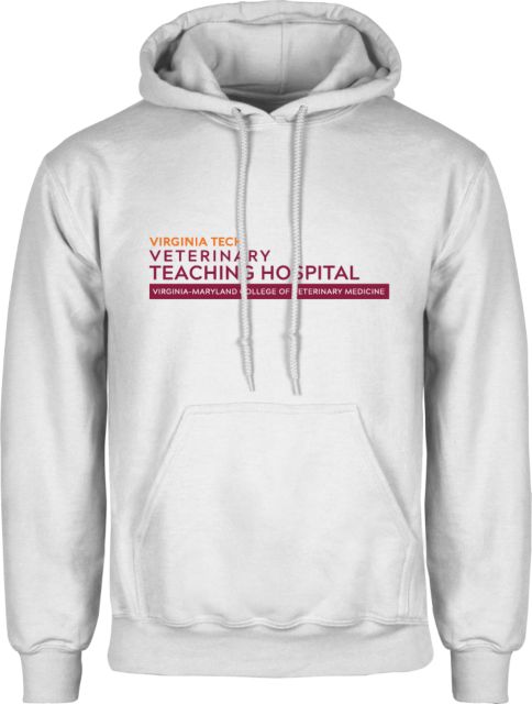 Virginia Tech Fleece Hoodie Veterinary Teaching Hospital Horizontal - ONLINE ONLY