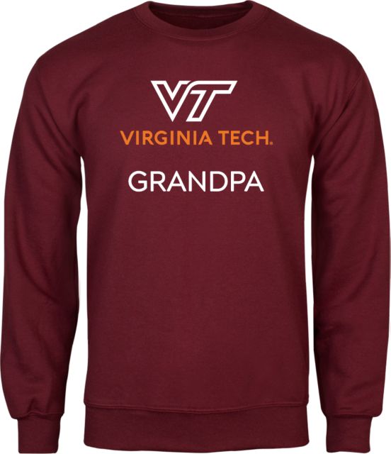 Virginia Tech Fleece Crew Grandpa ONLINE ONLY: Virginia Tech