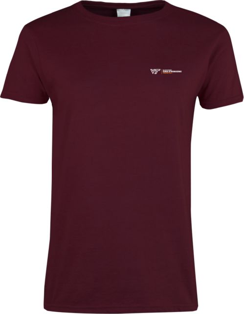 Virginia Tech Ladies T Shirt School of Neuroscience Horizontal TM - ONLINE ONLY