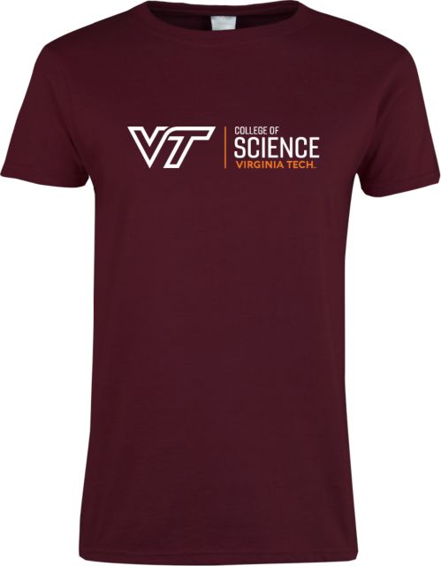 Virginia Tech Ladies T Shirt College of Science Horizontal - ONLINE ONLY
