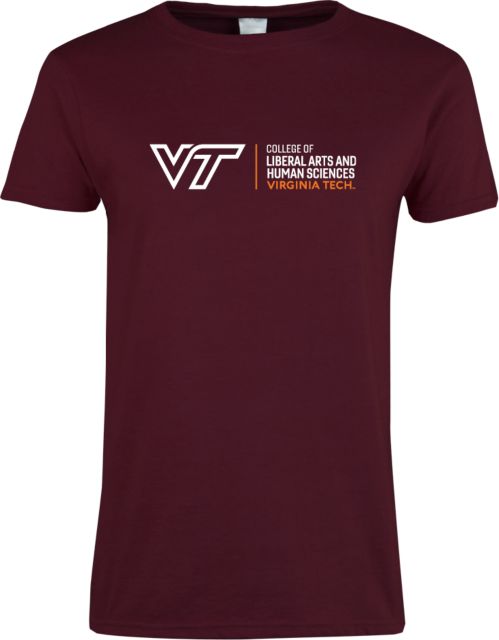 Virginia Tech Ladies T Shirt Liberal Arts and Human Sciences Horizontal - ONLINE ONLY