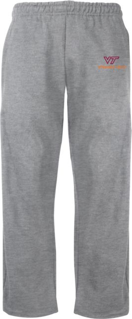Virginia Tech Fleece Open Bottom Pant Primary Institutional Mark - ONLINE ONLY