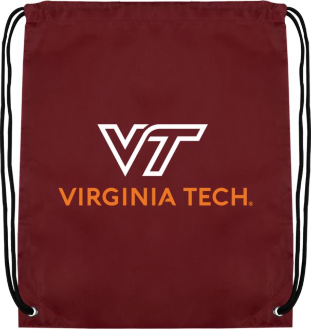 Virginia Tech Univ Drawstring Backpack Primary Institutional Mark - ONLINE ONLY