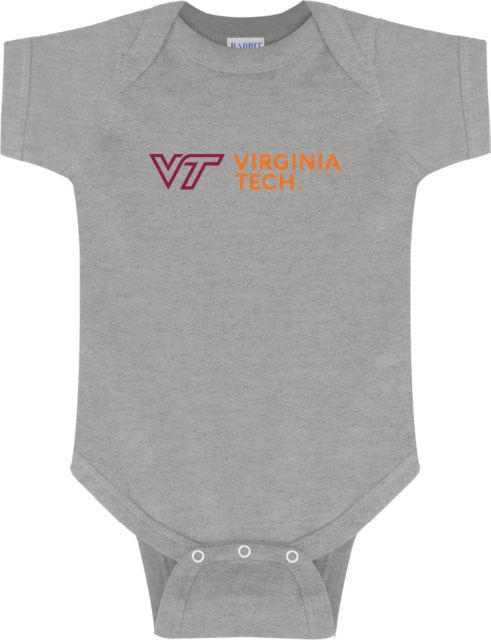 Virginia Tech Univ Infant Bodysuit Primary Institutional Flat TM - ONLINE ONLY
