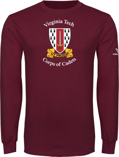 Virginia Tech Long Sleeve T Shirt Corps of Cadets - ONLINE ONLY
