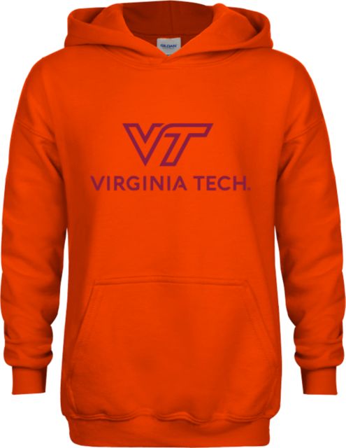 Virginia Tech Youth Fleece Hoodie Primary Institutional Mark - ONLINE ONLY