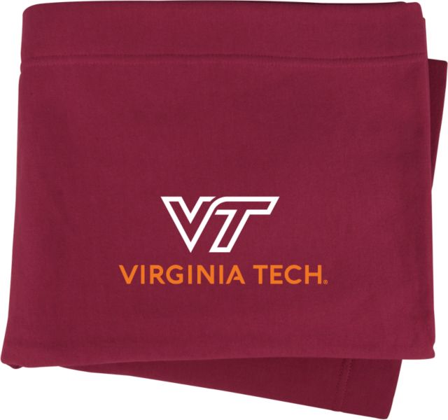 Virginia Tech Univ Sweatshirt Blanket Primary Institutional Mark - ONLINE ONLY