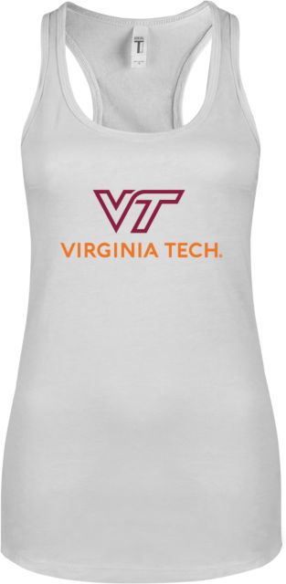 Virginia Tech Next Level Ladies Ideal Racerback Tank Primary Institutional Mark - ONLINE ONLY