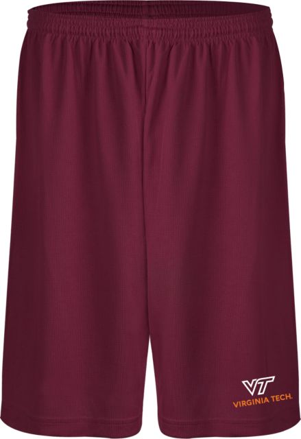 Virginia Tech Performance Classic 9 Inch Short Primary Institutional Mark - ONLINE ONLY