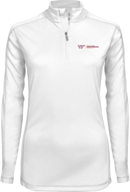 Virginia Tech Ladies Syntrel Interlock 1/4 Zip Chemical Engineering Horizontal R - ONLINE ONLY