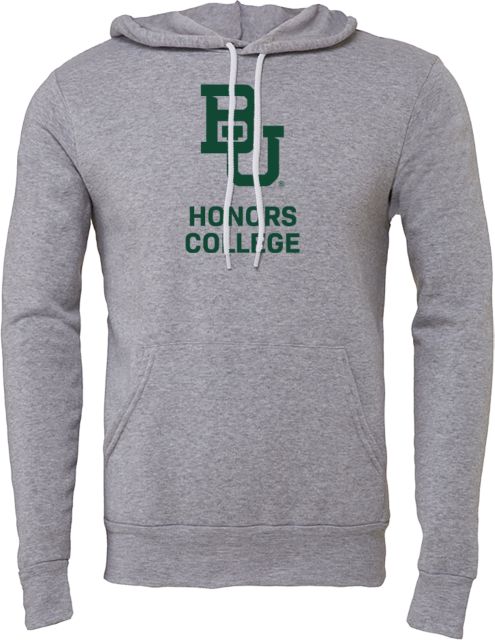 Baylor Bella + Canvas Fleece Hood Honors College Simplified - ONLINE ONLY