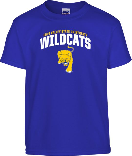 Fort Valley State Youth T Shirt Arched Wildcats - ONLINE ONLY