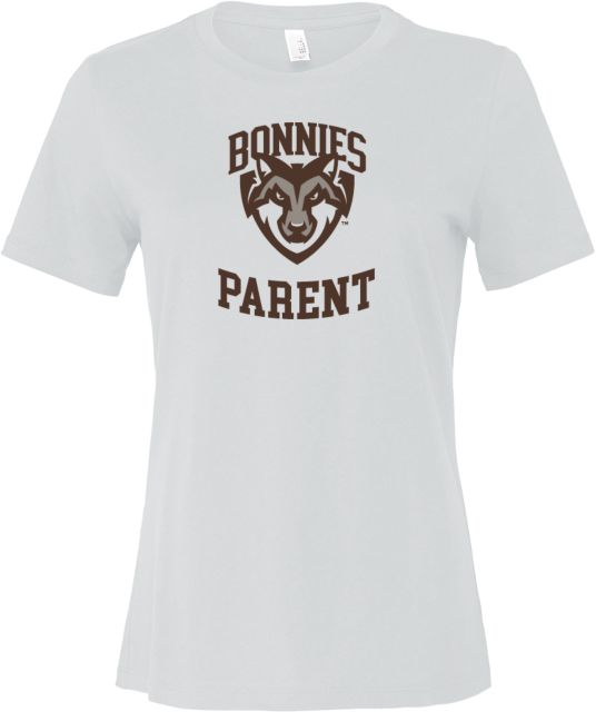 St Bonaventure Bella + Canvas Womens Relaxed Cotton T Shirt St Bonaventure Parent - ONLINE ONLY