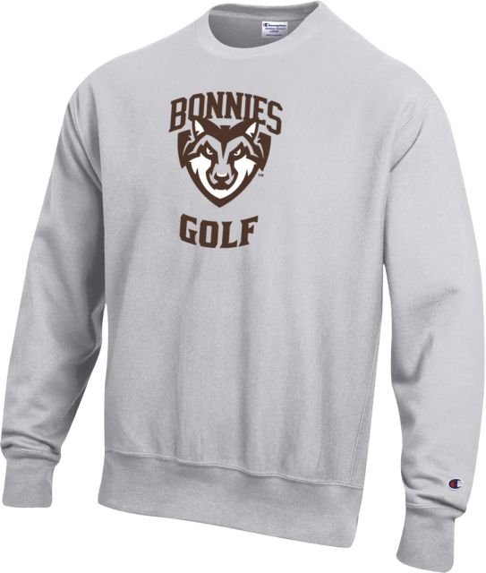 St Bonaventure Champion Reverse Weave Sliver Crew St Bonaventure Golf - ONLINE ONLY