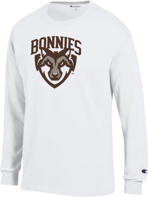 St Bonaventure Champion Long Sleeve T Shirt St Bonaventure Primary Mascot Mark - ONLINE ONLY