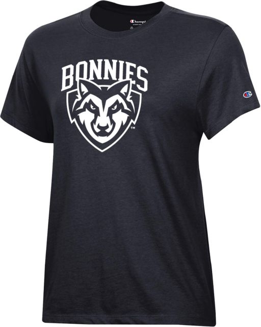 St Bonaventure Champion Womens Core Short Sleeve Tee St Bonaventure Primary Mascot Mark - ONLINE ONLY