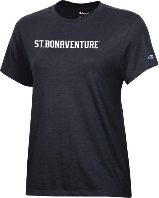 St Bonaventure Champion Womens Core Short Sleeve Tee St Bonaventure Collegiate Text - ONLINE ONLY