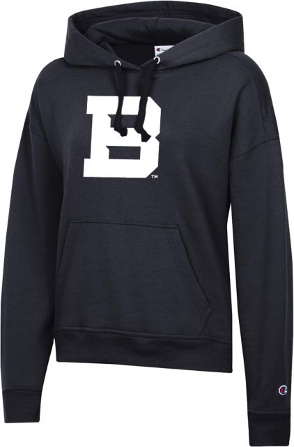 St Bonaventure Champion Womens Powerblend Pullover Hood St Bonaventure Secondary Mascot Mark - ONLINE ONLY