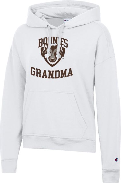 St Bonaventure Champion Womens Powerblend Pullover Hood St Bonaventure Grandma - ONLINE ONLY
