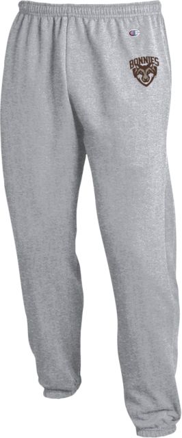 St Bonaventure Champion Banded Bottom Sweatpants St Bonaventure Primary Mascot Mark - ONLINE ONLY