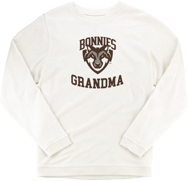 St Bonaventure Boxercraft Womens Corded Crew St Bonaventure Grandma - ONLINE ONLY