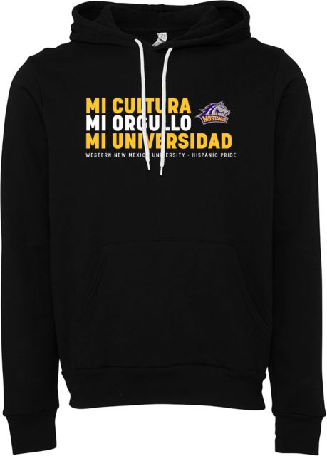 Western New Mexico Bella + Canvas Fleece Hood Mi Universidad Mi Orgullo - ONLINE ONLY