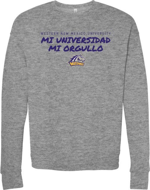 Western New Mexico Bella + Canvas Fleece Crew Mi Universidad Mi Orgullo - ONLINE ONLY