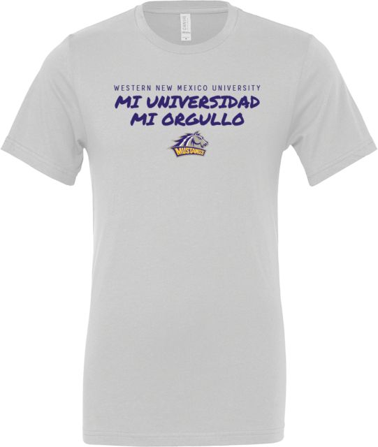 Western New Mexico Bella + Canvas Jersey Cotton T Shirt Mi Universidad Mi Orgullo - ONLINE ONLY